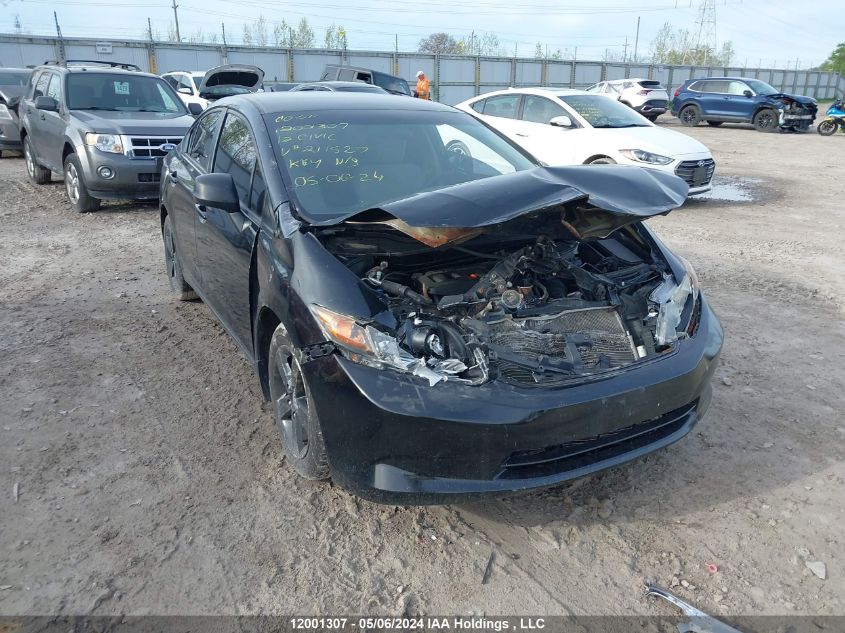 2012 Honda Civic Sdn VIN: 2HGFB2F42CH121527 Lot: 12001307