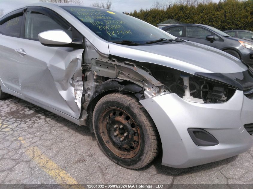 2013 Hyundai Elantra Gl VIN: 5NPDH4AE2DH379250 Lot: 12001332