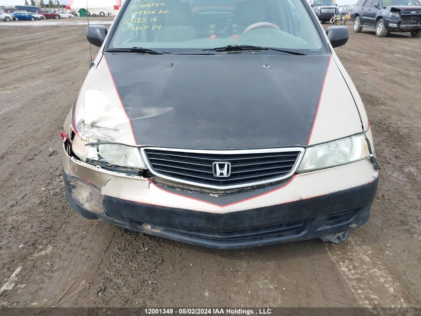 2001 Honda Odyssey Lx VIN: 2HKRL18571H009349 Lot: 12001349