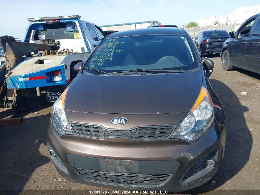 2013 Kia Rio Gdi VIN: KNADM5A30D6880564 Lot: 12001378