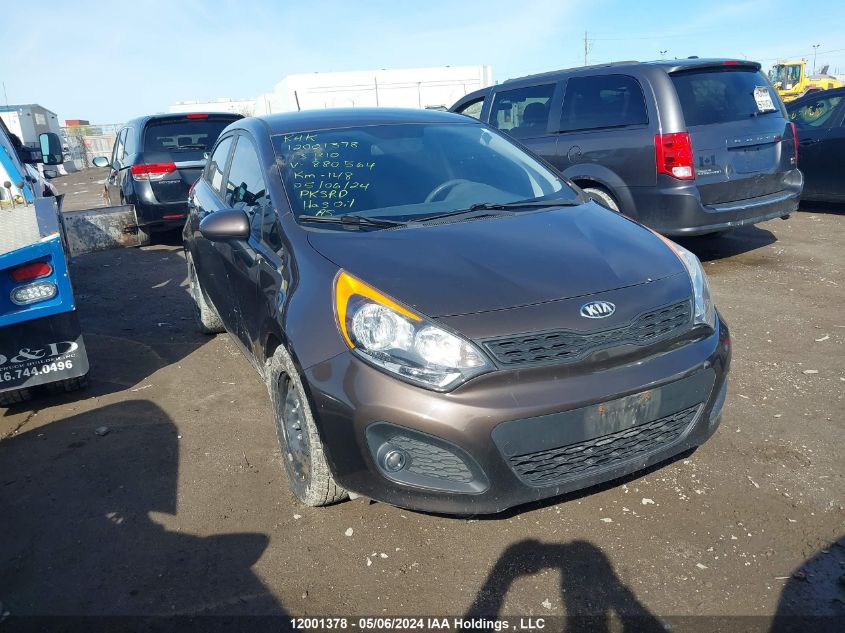 2013 Kia Rio Gdi VIN: KNADM5A30D6880564 Lot: 12001378