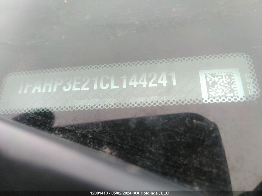 2012 Ford Focus VIN: 1FAHP3E21CL144241 Lot: 12001413