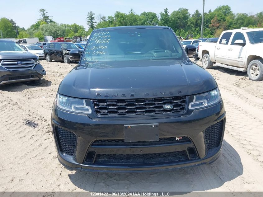 2021 Land Rover Range Rover Sport VIN: SALWZ2RE4MA781740 Lot: 12001422