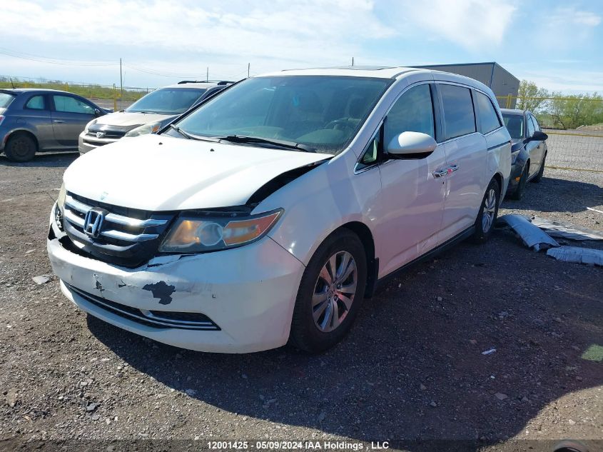 2015 Honda Odyssey VIN: 5FNRL5H62FB502085 Lot: 12001425