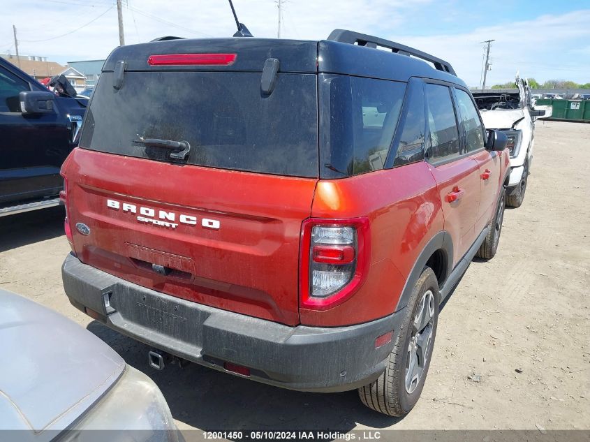 2024 Ford Bronco Sport VIN: 3FMCR9C68RRE54934 Lot: 12001450