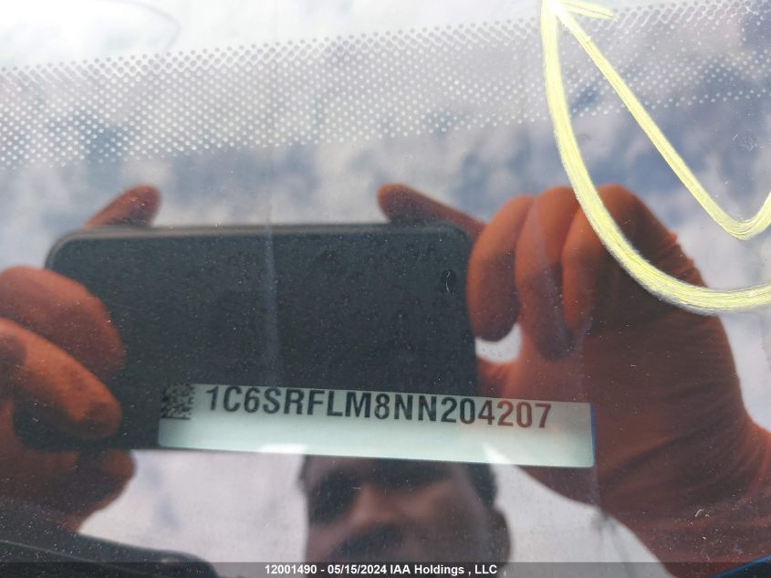 2022 Ram 1500 Rebel VIN: 1C6SRFLM8NN204207 Lot: 12001490