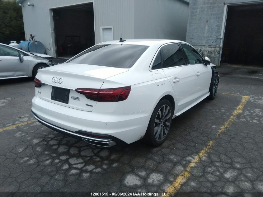 2021 Audi A4 Komfort 45 VIN: WAUAAAF48MA044102 Lot: 12001515