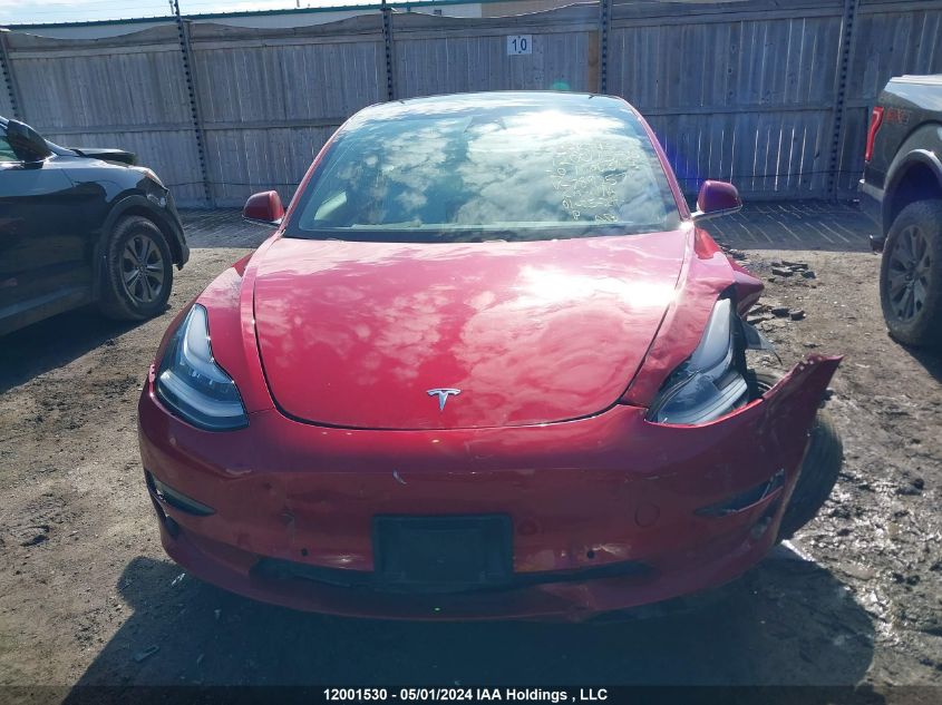 2020 Tesla Model 3 VIN: 5YJ3E1EB6LF789257 Lot: 12001530