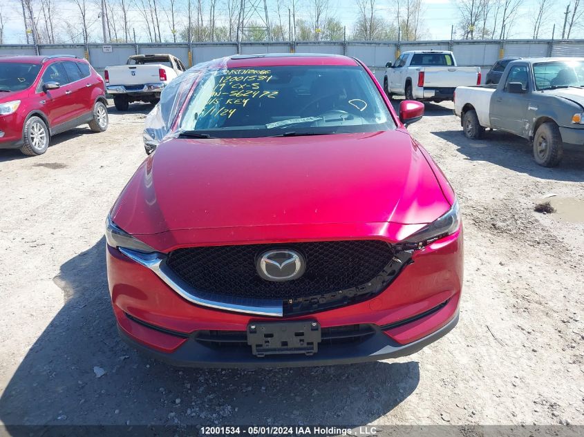 2019 Mazda Cx-5 VIN: JM3KFBDY3K0562472 Lot: 12001534