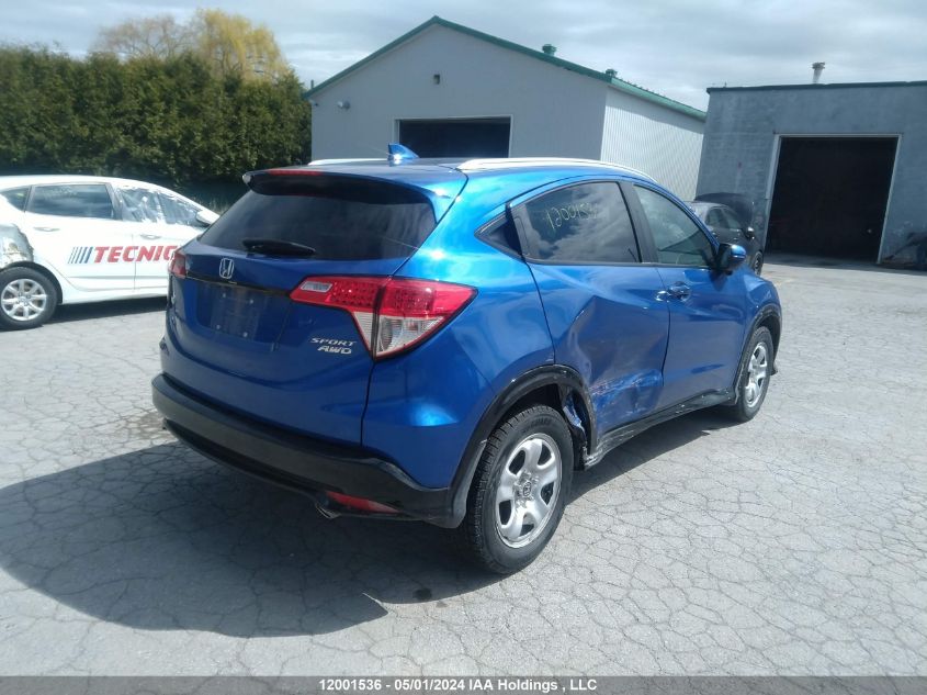 2022 Honda Hr-V VIN: 3CZRU6H25NM101604 Lot: 12001536