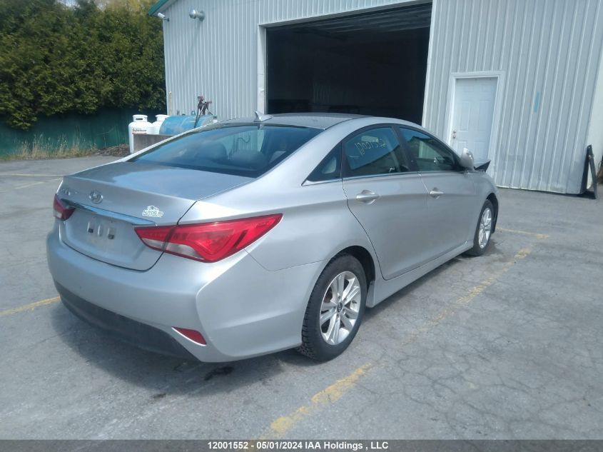 2014 Hyundai Sonata Gl VIN: 5NPEB4AC6EH911024 Lot: 12001552