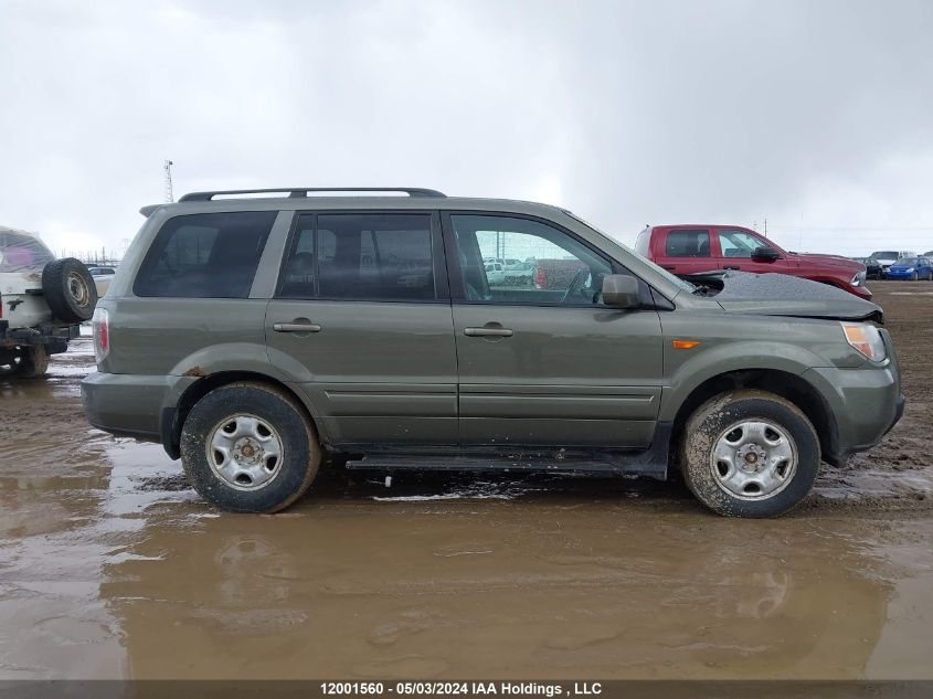 2007 Honda Pilot VIN: 2HKYF18797H000780 Lot: 12001560