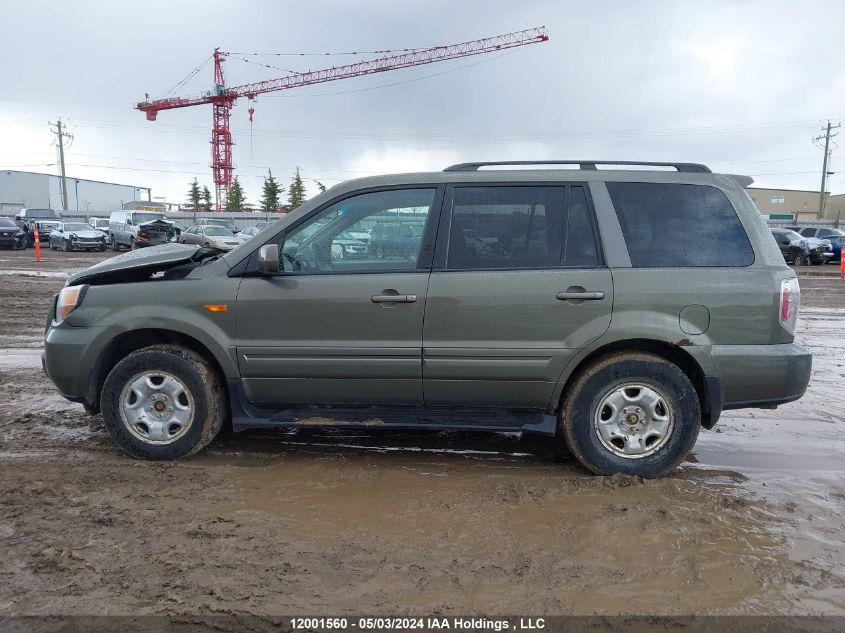 2007 Honda Pilot VIN: 2HKYF18797H000780 Lot: 12001560