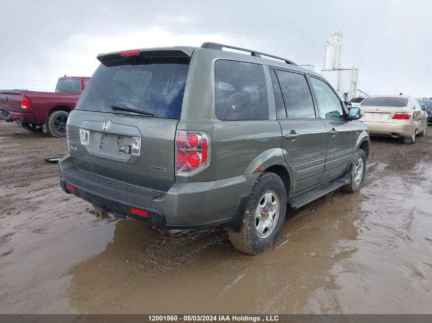 2007 Honda Pilot VIN: 2HKYF18797H000780 Lot: 12001560