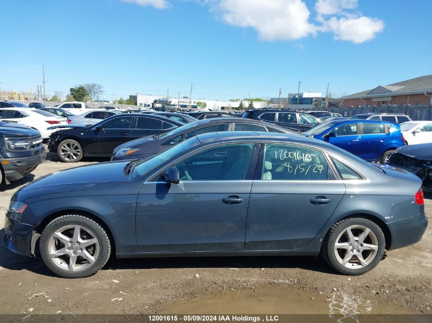 2009 Audi A4 VIN: WAULF68KX9N068744 Lot: 12001615