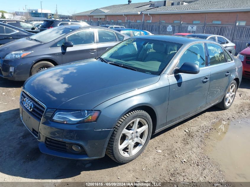 2009 Audi A4 VIN: WAULF68KX9N068744 Lot: 12001615