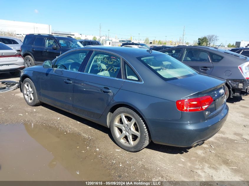 2009 Audi A4 VIN: WAULF68KX9N068744 Lot: 12001615