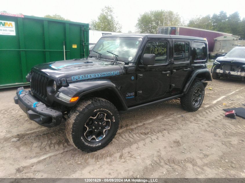 2021 Jeep Wrangler 4Xe Unlimited Rubicon VIN: 1C4JJXR60MW871078 Lot: 12001629