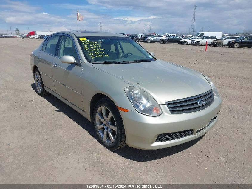 2005 Infiniti G35X VIN: JNKCV51F65M308075 Lot: 12001634