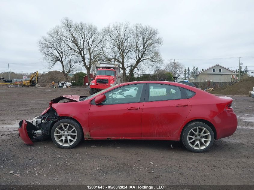 2013 Dodge Dart Sxt/Rallye VIN: 1C3CDFBH8DD702772 Lot: 12001643