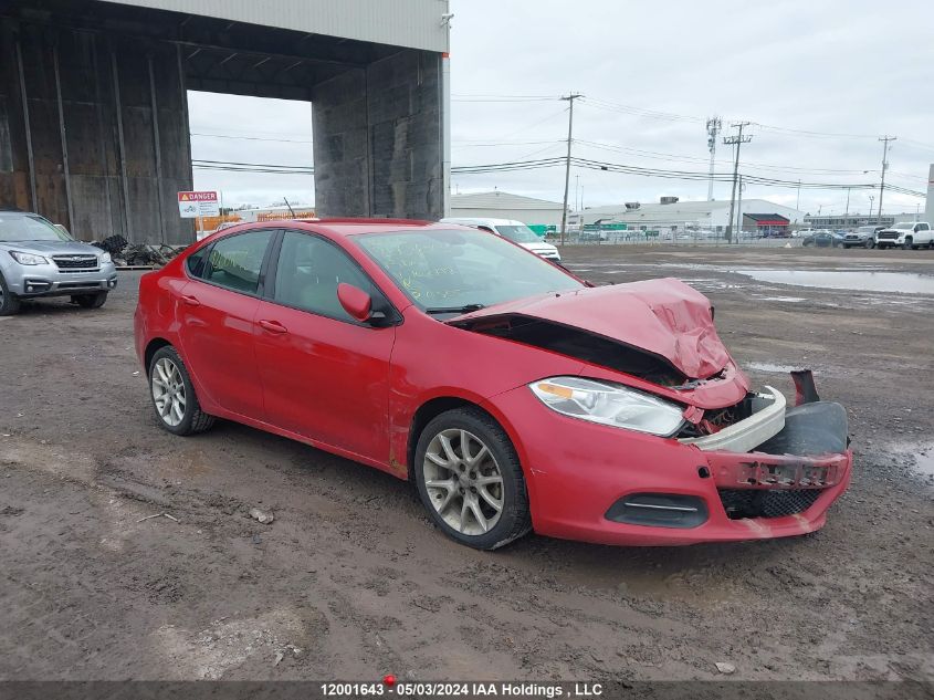 2013 Dodge Dart Sxt/Rallye VIN: 1C3CDFBH8DD702772 Lot: 12001643