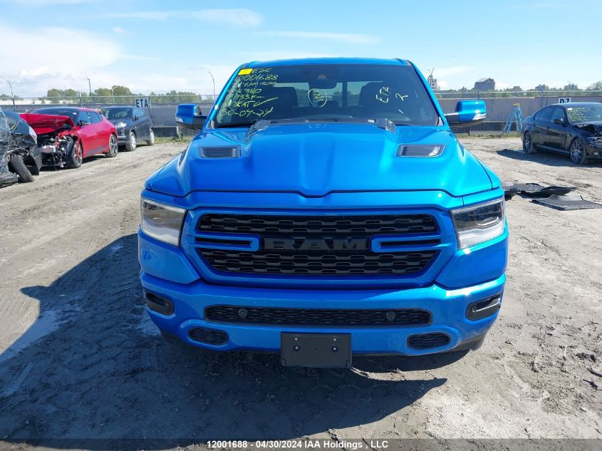 2022 Ram 1500 Sport VIN: 1C6SRFVT6NN469180 Lot: 12001688