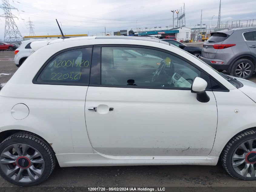 2014 Fiat 500 Sport VIN: 3C3CFFBR7ET220521 Lot: 12001720