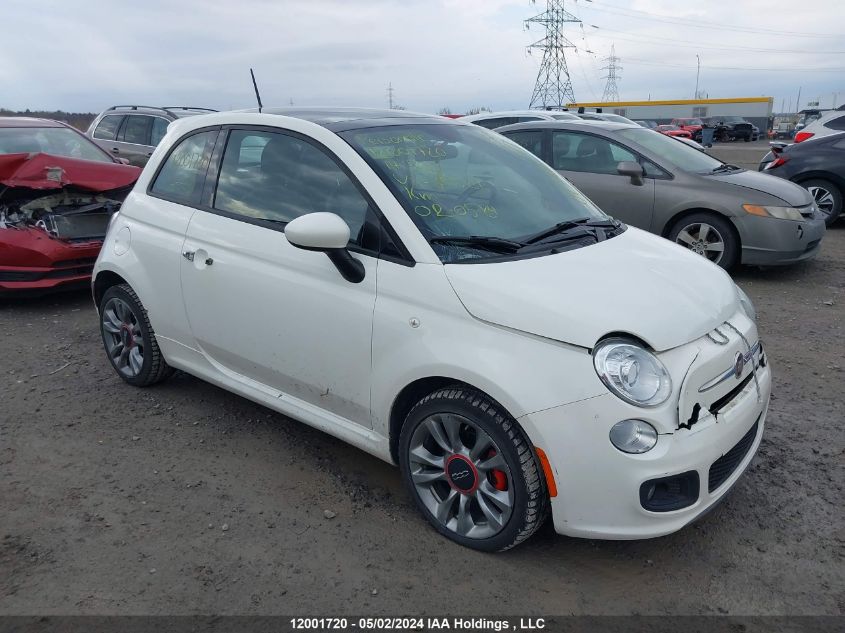 2014 Fiat 500 Sport VIN: 3C3CFFBR7ET220521 Lot: 12001720