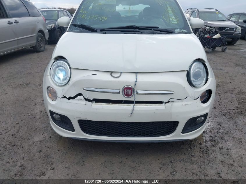 2014 Fiat 500 Sport VIN: 3C3CFFBR7ET220521 Lot: 12001720