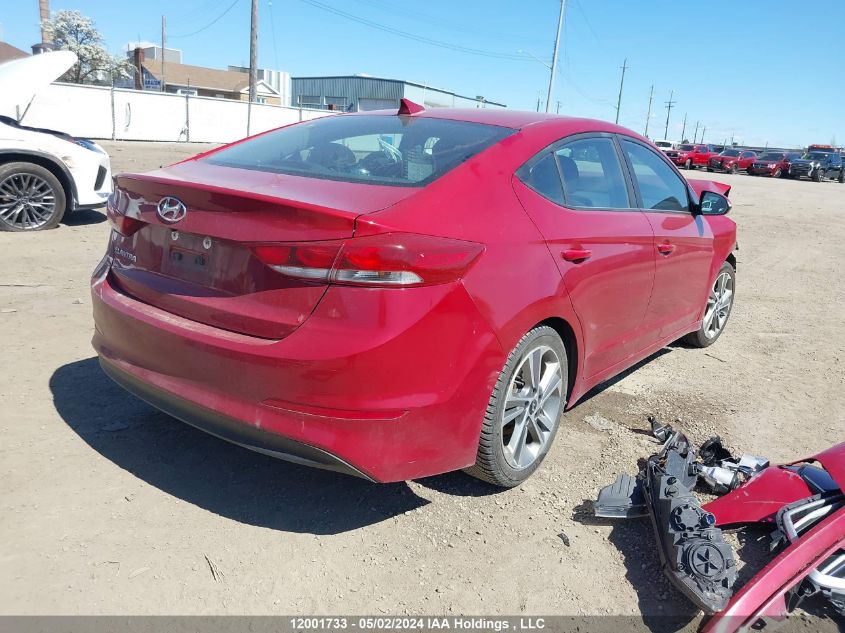 2017 Hyundai Elantra Gls VIN: KMHD84LF3HU131344 Lot: 12001733