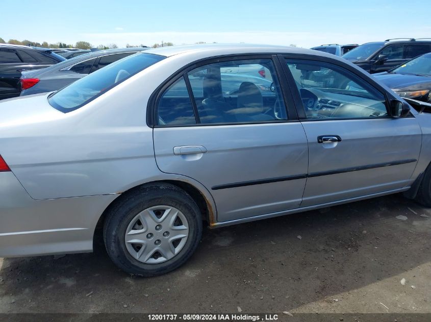 2004 Honda Civic Sdn VIN: 2HGES16484H906223 Lot: 12001737