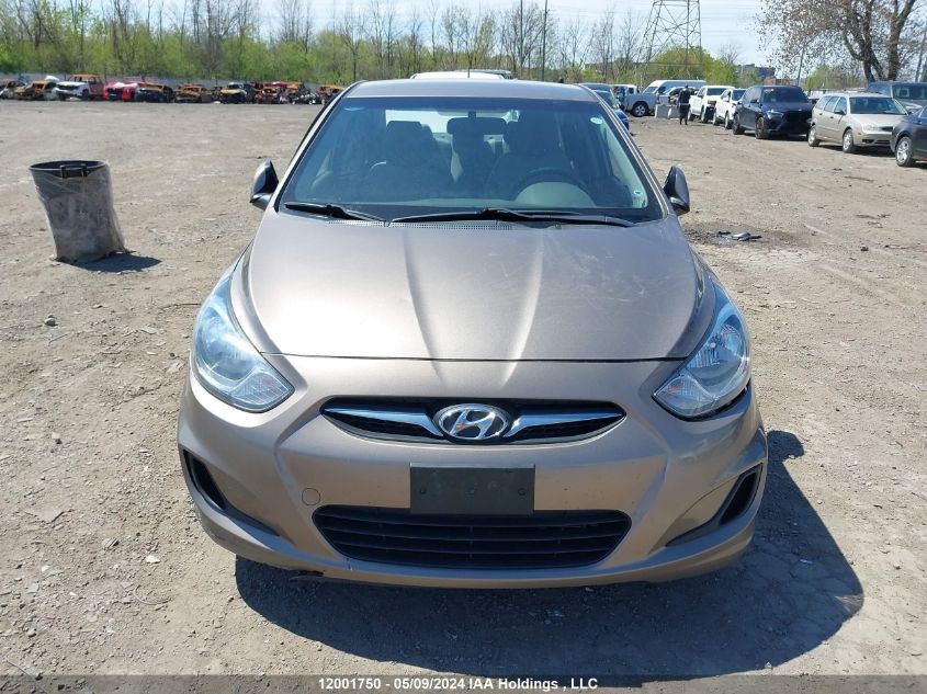 2012 Hyundai Accent Gl VIN: KMHCT4AE3CU183344 Lot: 12001750