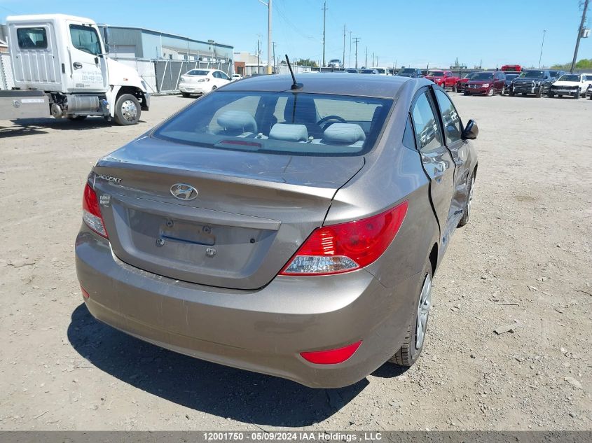 2012 Hyundai Accent Gl VIN: KMHCT4AE3CU183344 Lot: 12001750