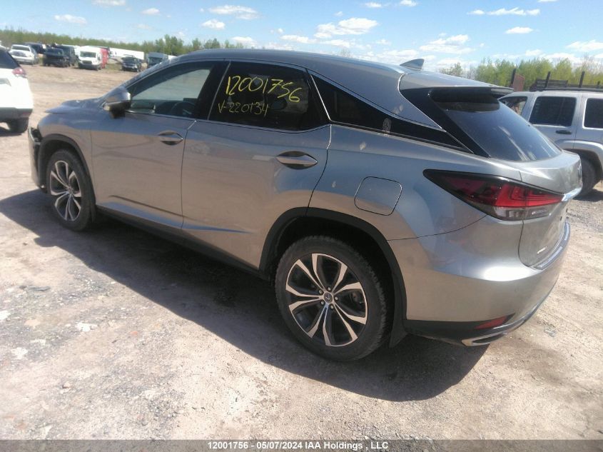 2020 Lexus Rx 350 VIN: 2T2JZMDA9LC220134 Lot: 12001756