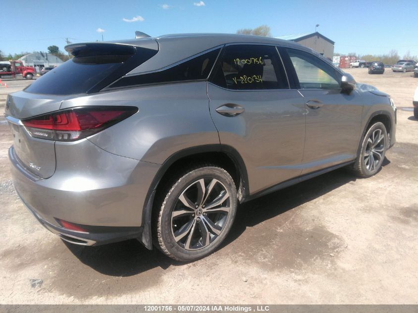 2020 Lexus Rx 350 VIN: 2T2JZMDA9LC220134 Lot: 12001756