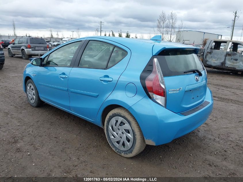 2016 Toyota Prius C VIN: JTDKDTB39G1127890 Lot: 12001763