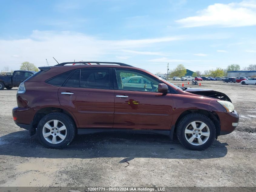 2009 Lexus Rx 350 VIN: JTJHK31U292857449 Lot: 12001771