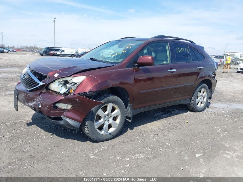 2009 Lexus Rx 350 VIN: JTJHK31U292857449 Lot: 12001771