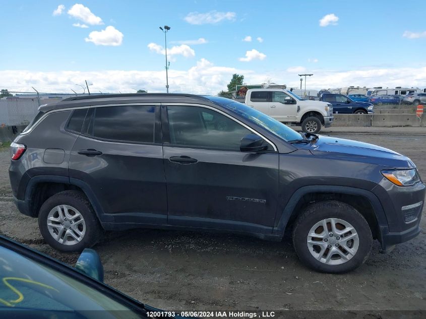 2019 Jeep Compass Sport VIN: 3C4NJDAB8KT756756 Lot: 12001793