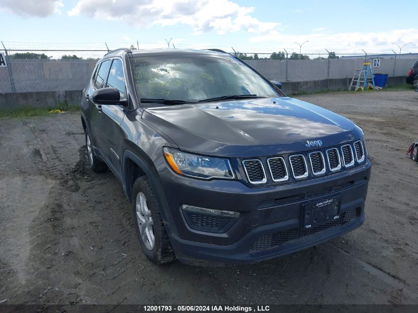 2019 Jeep Compass Sport VIN: 3C4NJDAB8KT756756 Lot: 12001793