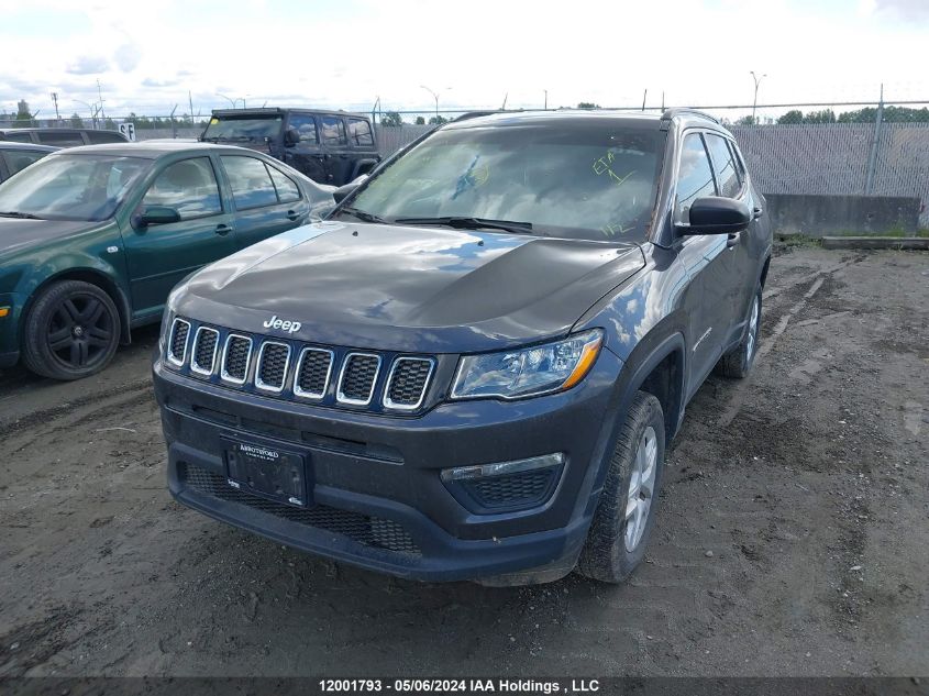 2019 Jeep Compass Sport VIN: 3C4NJDAB8KT756756 Lot: 12001793