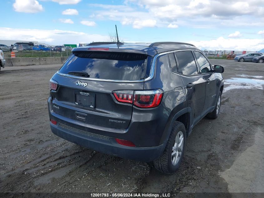 2019 Jeep Compass Sport VIN: 3C4NJDAB8KT756756 Lot: 12001793