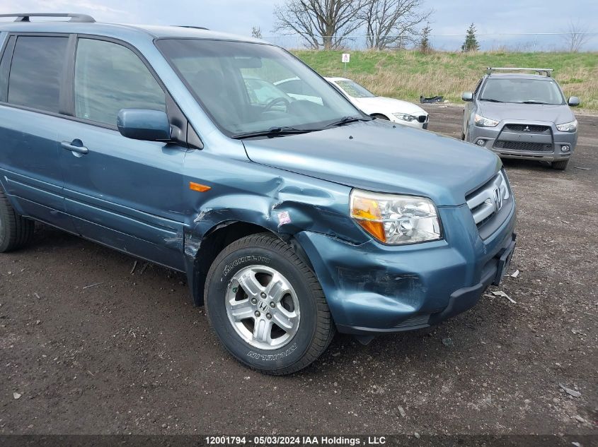 2008 Honda Pilot VIN: 5FNYF18238B012444 Lot: 12001794