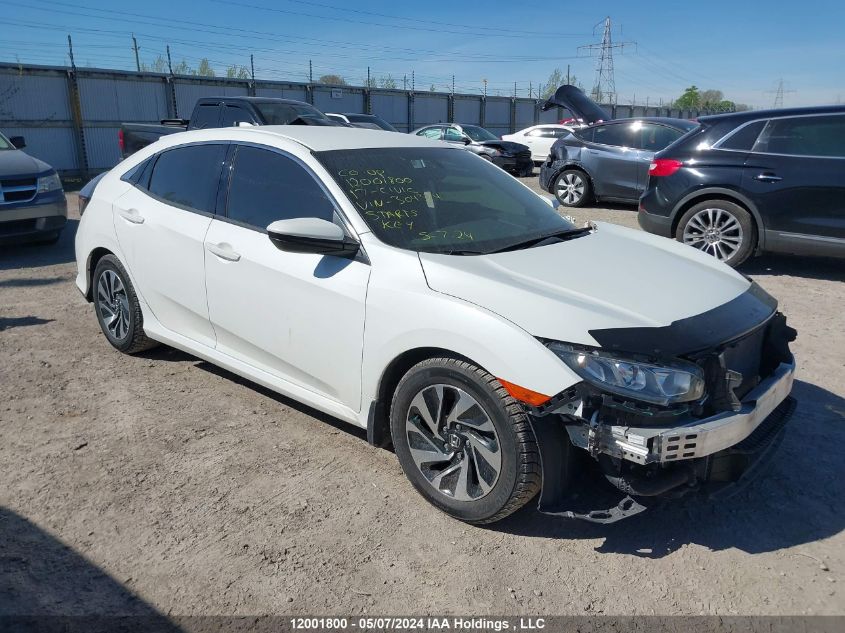 2017 Honda Civic Hatchback VIN: SHHFK7H21HU304324 Lot: 12001800