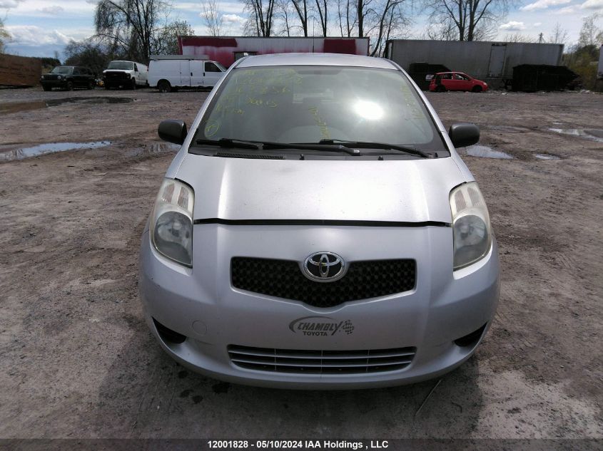 2007 Toyota Yaris VIN: JTDKT923875063856 Lot: 12001828