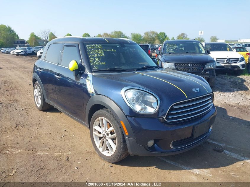 2012 Mini Cooper VIN: WMWZB3C5XCWM05985 Lot: 12001830