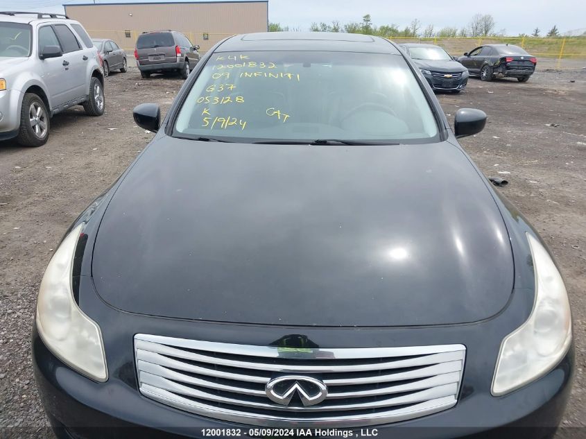 2009 Infiniti G37 VIN: JNKCV61F29M053128 Lot: 12001832