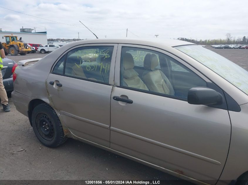 2004 Toyota Corolla VIN: 2T1BR32E34C831741 Lot: 12001856