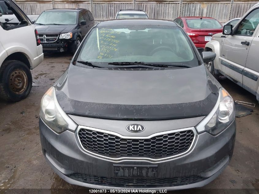 2014 Kia Forte Lx VIN: KNAFK4A6XE5128848 Lot: 12001873