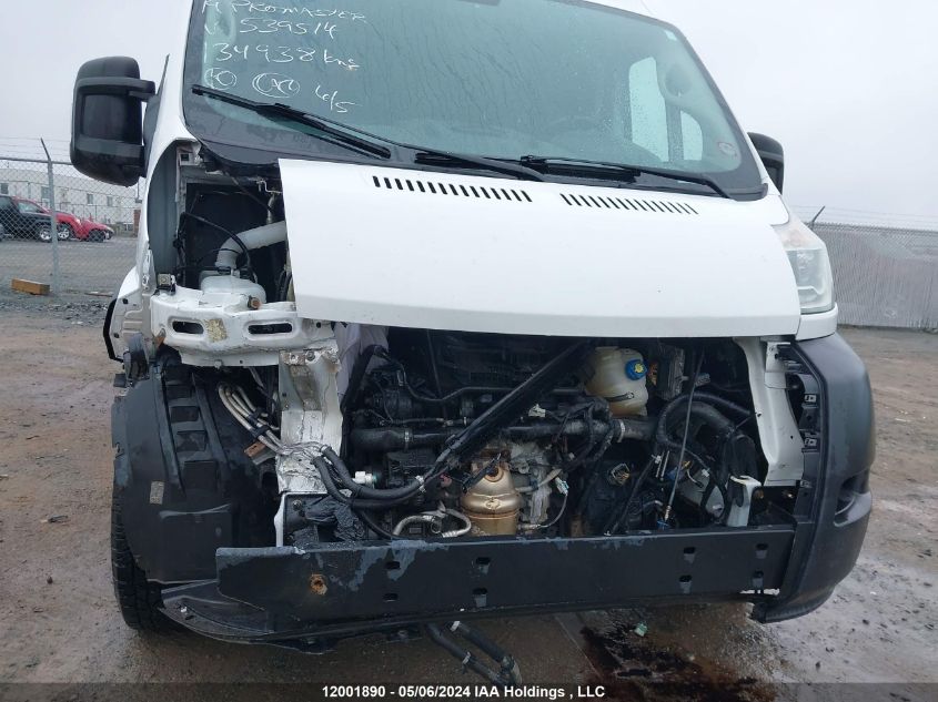 2019 Ram Promaster 2500 High Roof 136 Wb VIN: 3C6TRVCG3KE539514 Lot: 12001890